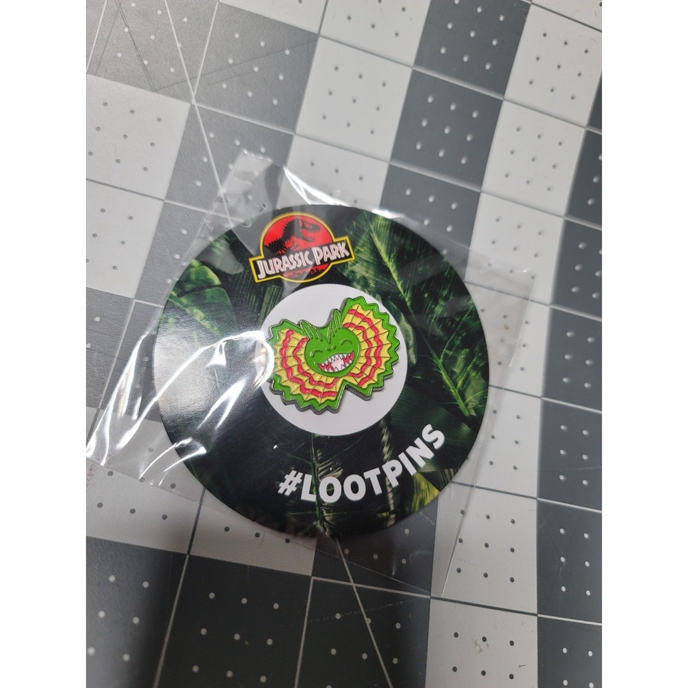 Jurassic Park 2018 Dilophosaurus Pin Lootpins Loot Crate Exclusive New